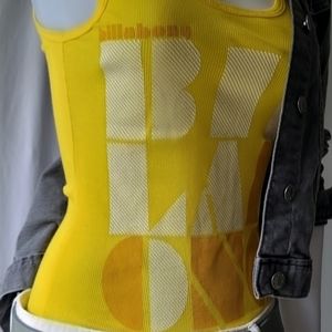 Billabong Yellow Tank Top Size Medium